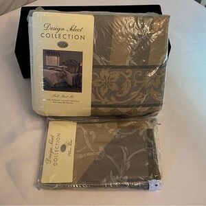 NWT vintage full size sheet set w/ bonus pillow, sham design select collection